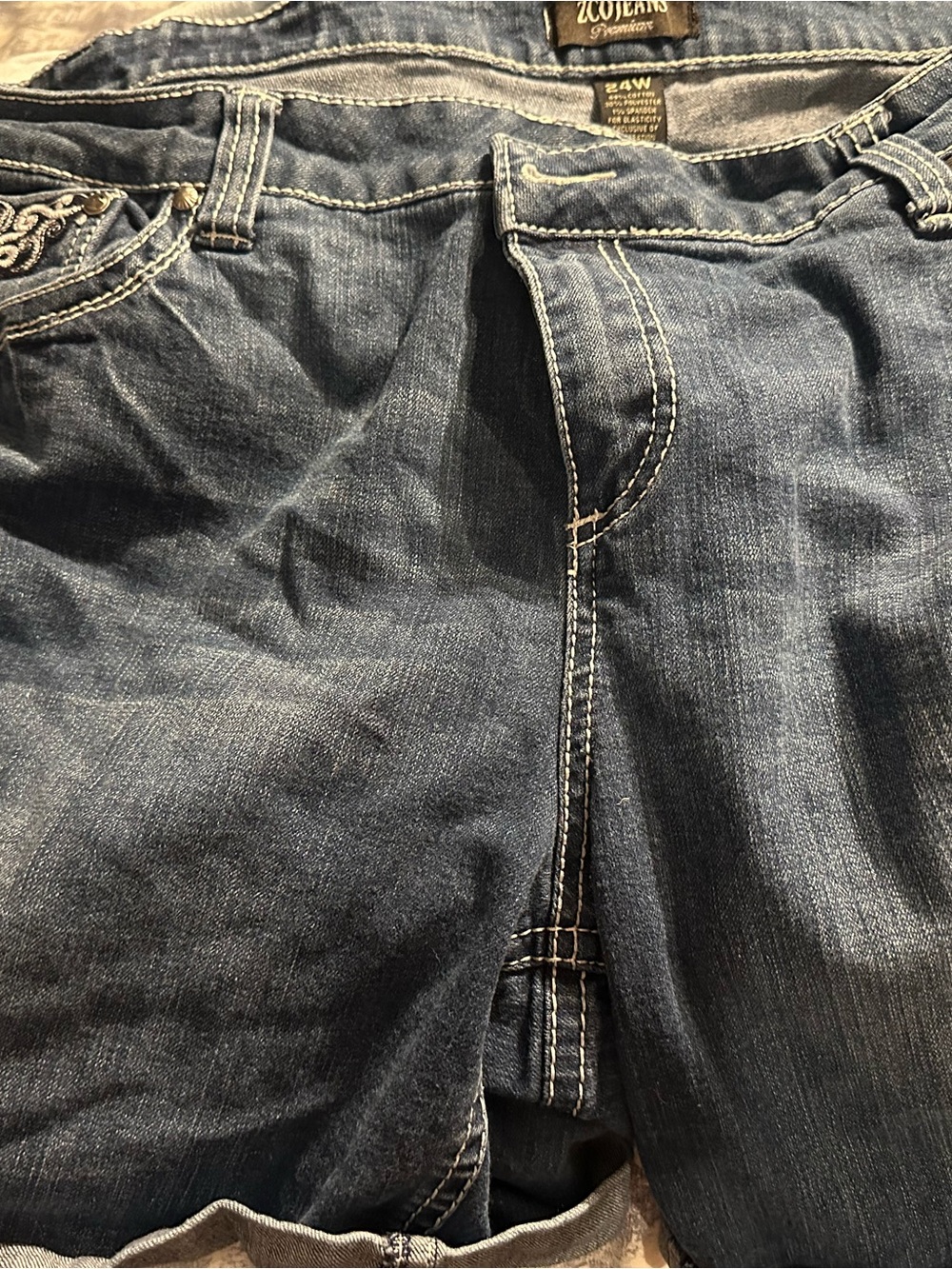 ZCO Women's Dark Blue Denim Shorts